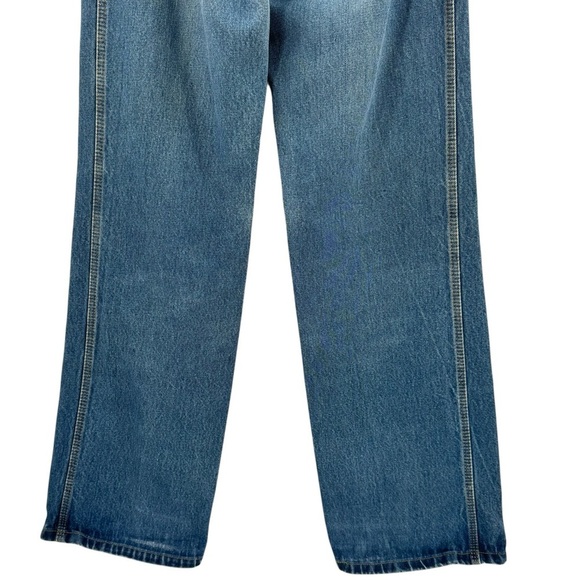 Vintage 70s Chic High Waisted Wide Leg Trouser Jeans 100% Cotton USA | 25" x 32" - Picture 7 of 15